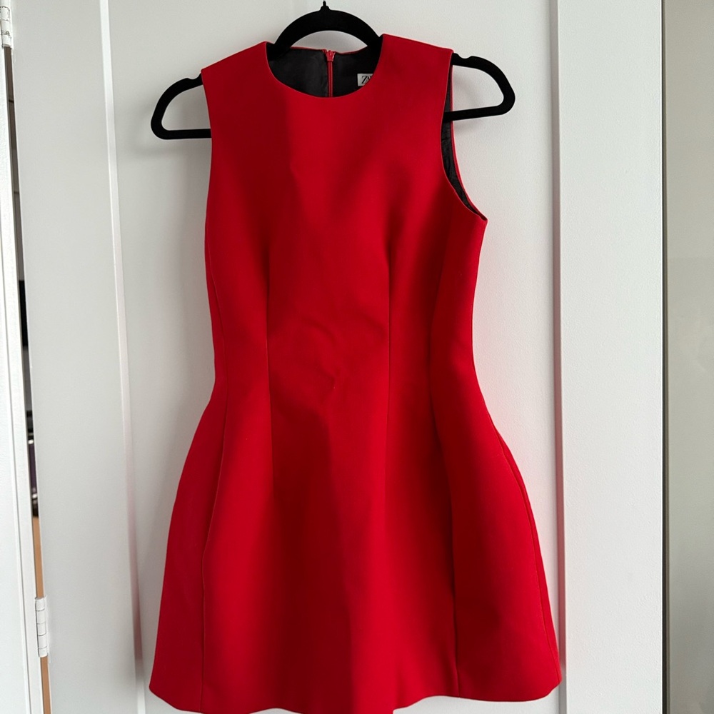 Zara Vibrant Red Mini Dress